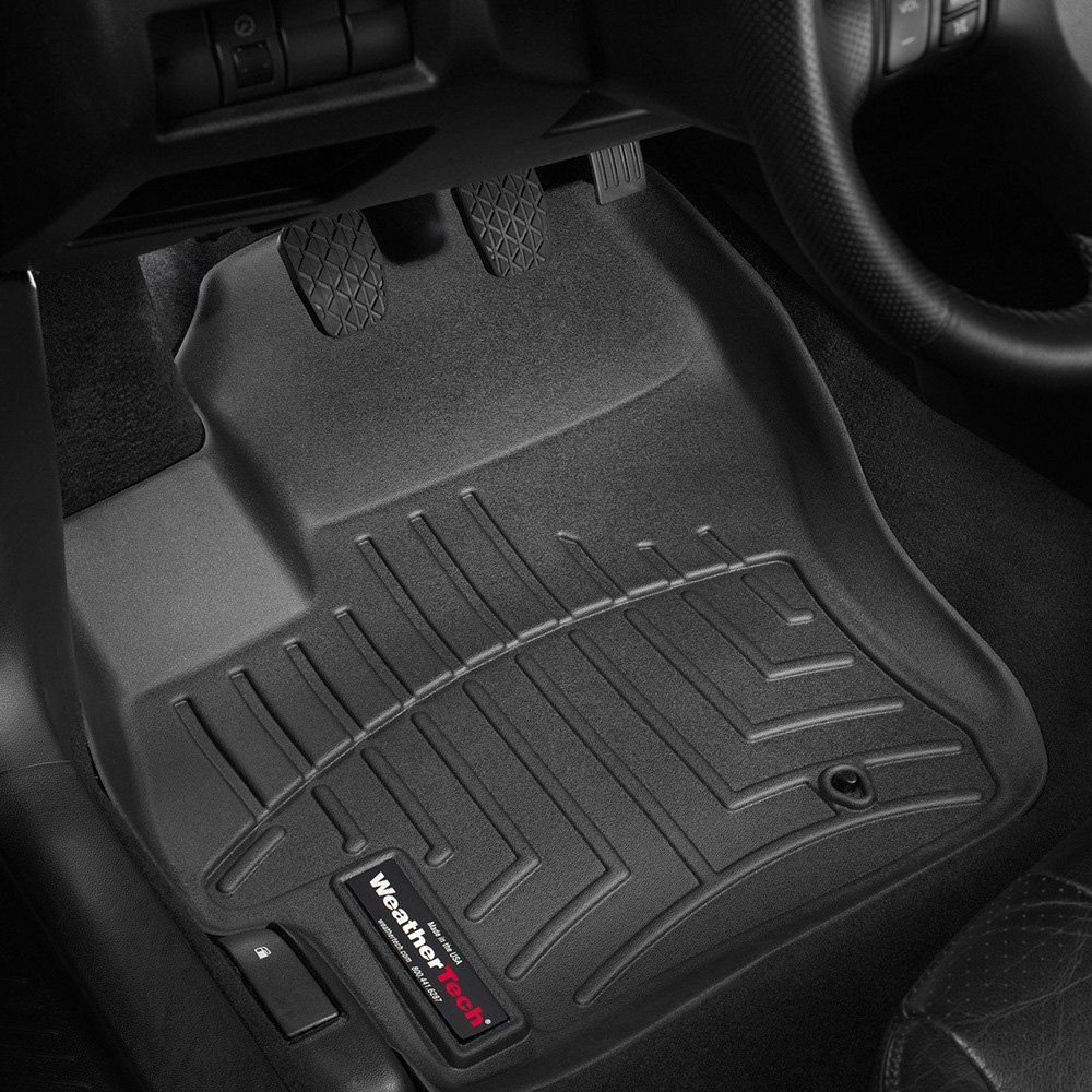 Weathertech® • 441471 • FloorLiner • Molded Floor Liners • Black • First Row