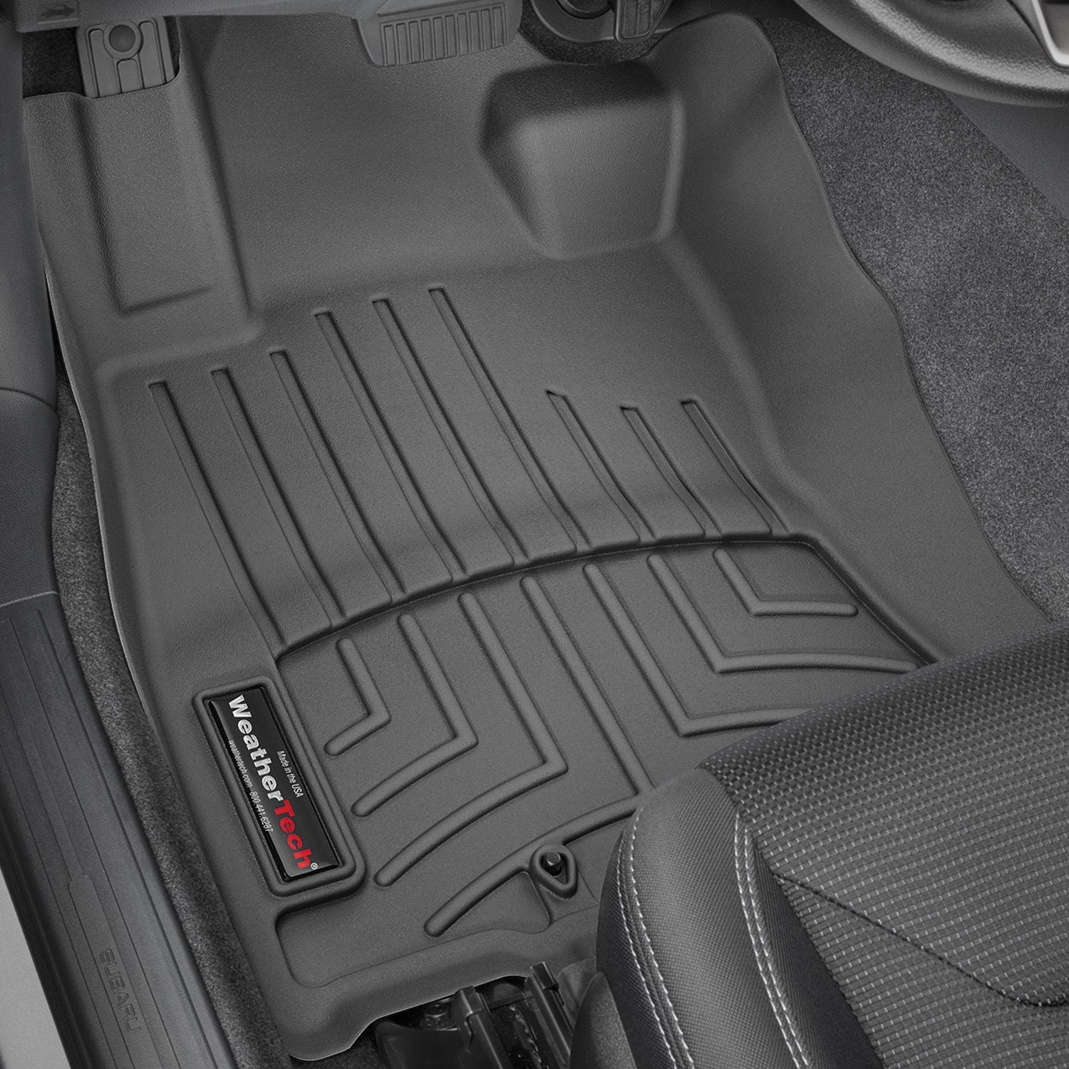 Weathertech® • 4415001 • FloorLiner • Molded Floor Liners • Black • First Row • Subaru Forester 19-22