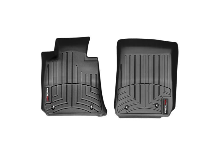 Weathertech® • 441581 • FloorLiner • Molded Floor Liners • Black • First Row • BMW 3-Series 06-13