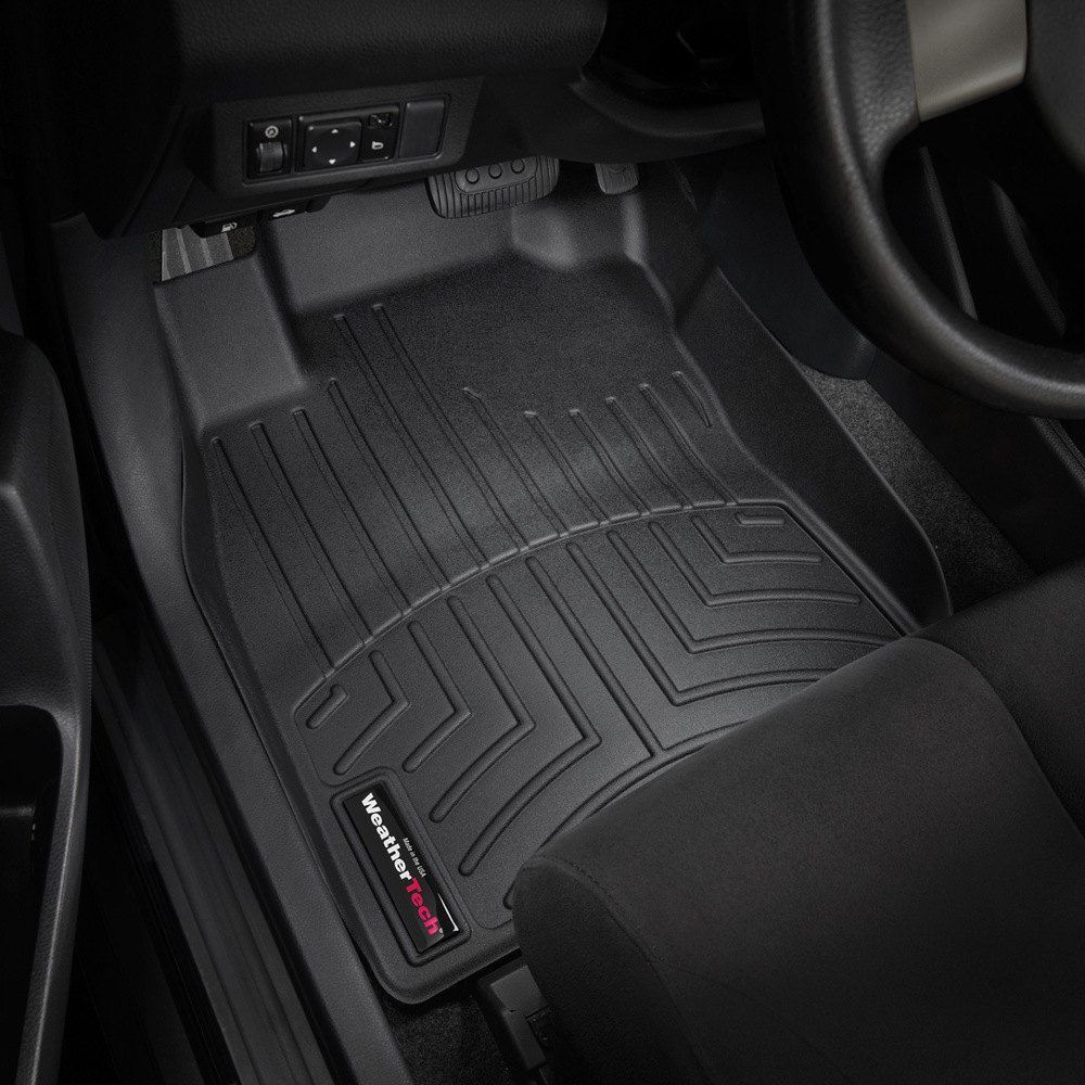 Weathertech® • 441681 • FloorLiner • Molded Floor Liners • Black • First Row • Nissan Versa 07-12