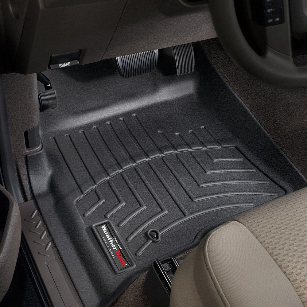 Weathertech® • 441791 • FloorLiner • Molded Floor Liners • Black • First Row • Ford F-150 09-10