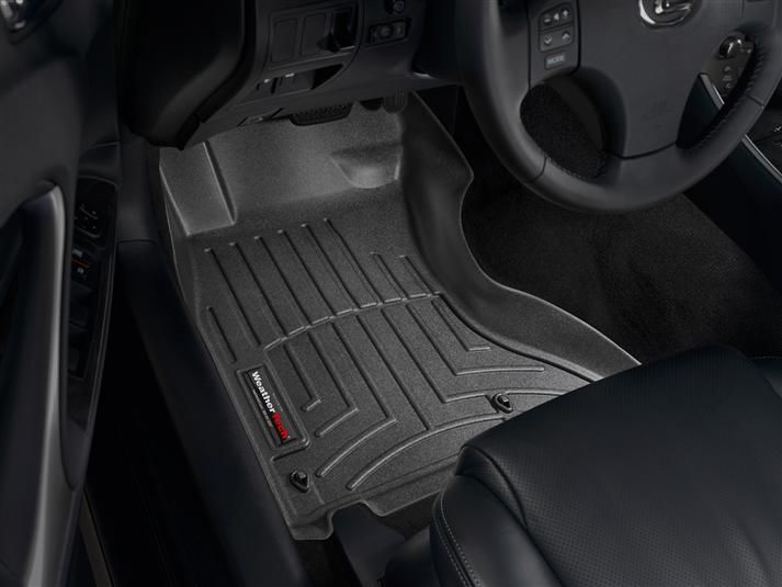 Weathertech® • 442041 • FloorLiner • Molded Floor Liners • Black • First Row • Lexus IS 06-13