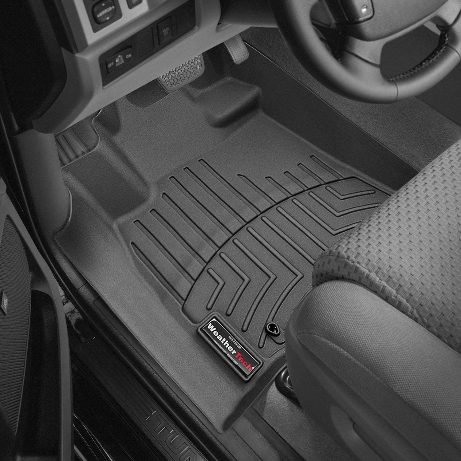 Weathertech® • 442771 • FloorLiner • Molded Floor Liners • Black • First Row