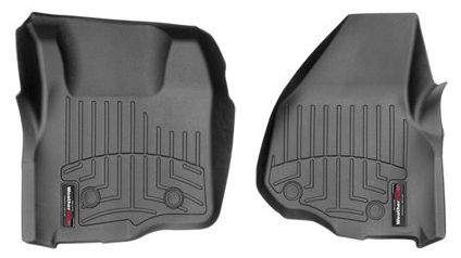 Weathertech® • 443051 • FloorLiner • Molded Floor Liners • Black • First Row • Ford F-250/350/450/550 11-12