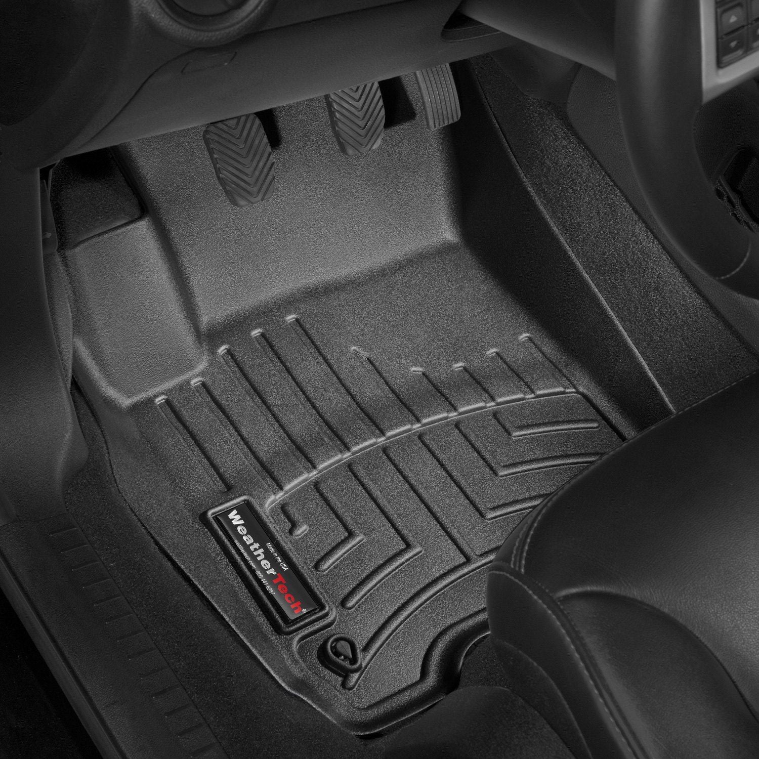 Weathertech® • 443771 • FloorLiner • Molded Floor Liners • Black • First Row