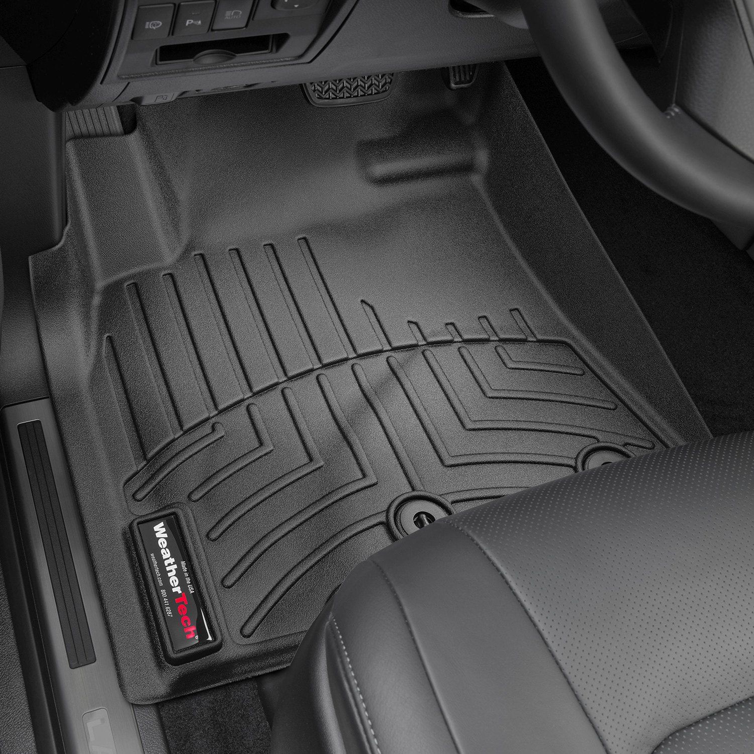 Weathertech® • 444231 • FloorLiner • Molded Floor Liners • Black • First Row