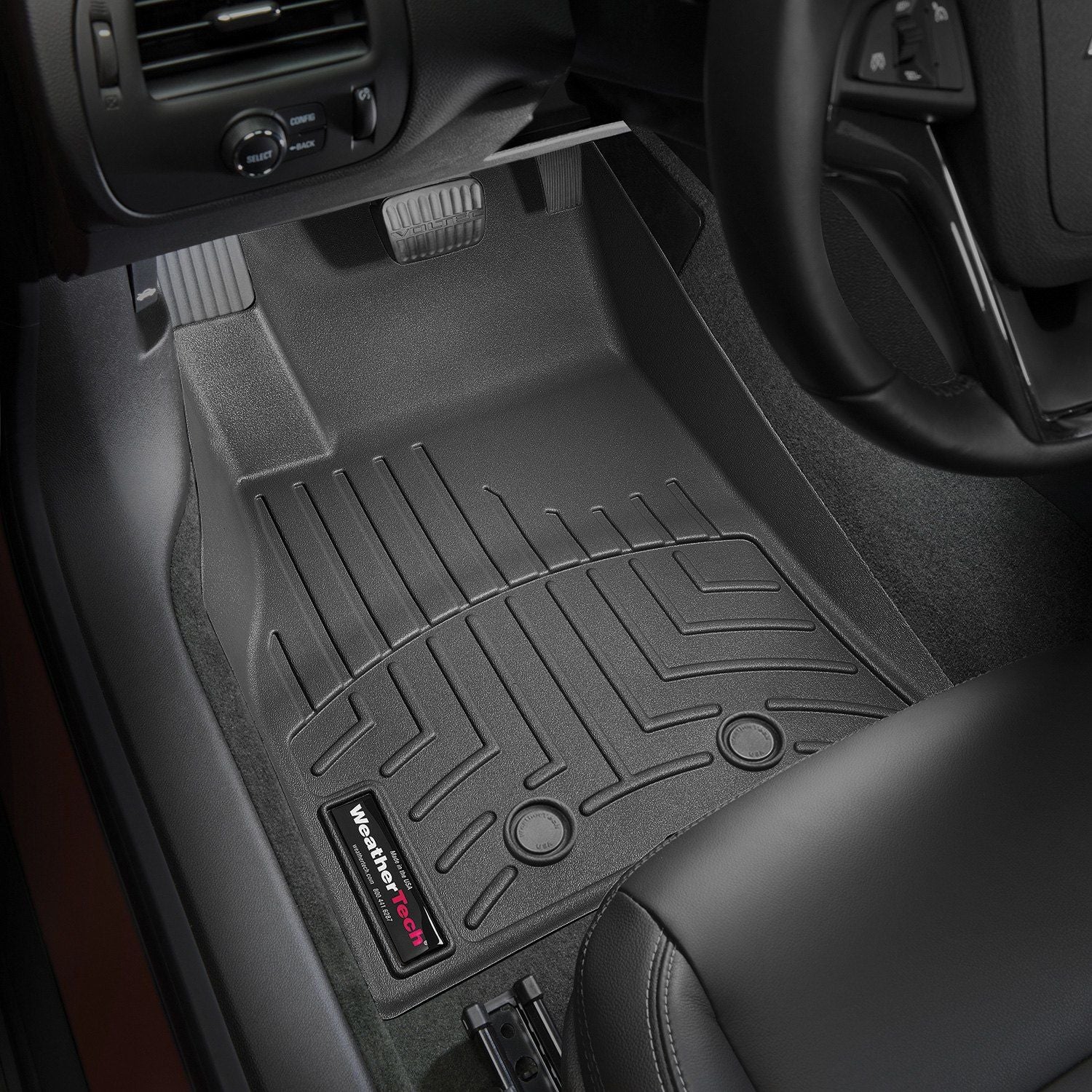 Weathertech® • 445271 • FloorLiner • Molded Floor Liners • Black • First Row