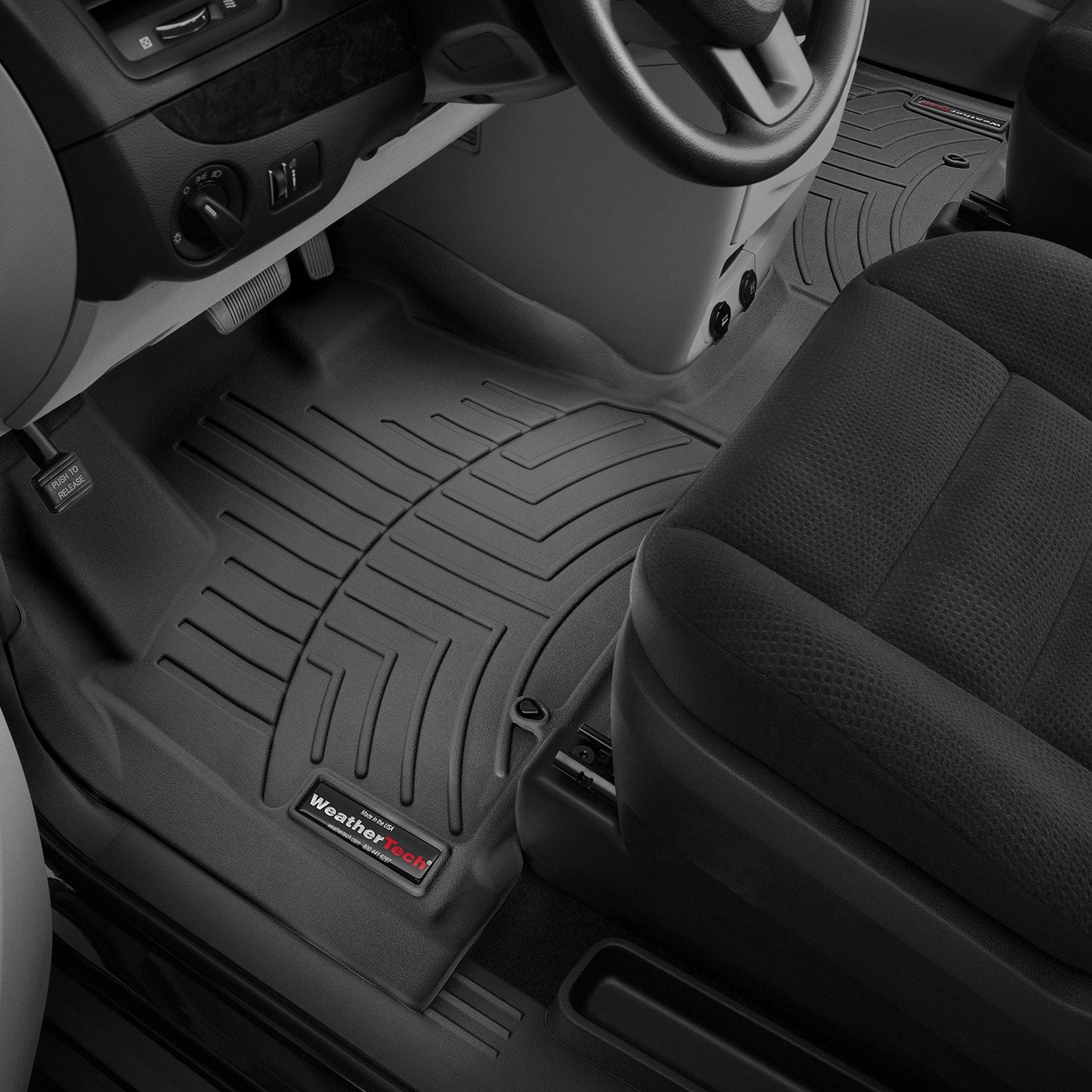 Weathertech® • 445621 • FloorLiner • Molded Floor Liners • Black • First Row