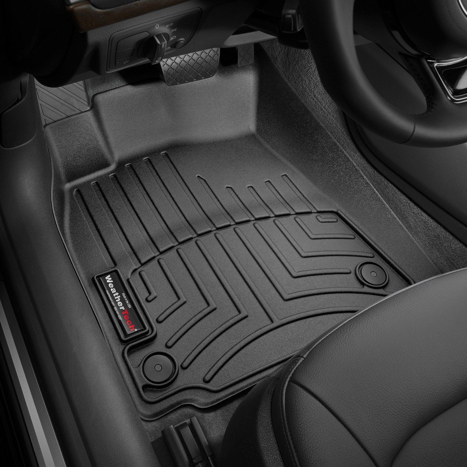 Weathertech® • 445641 • FloorLiner • Molded Floor Liners • Black • First Row