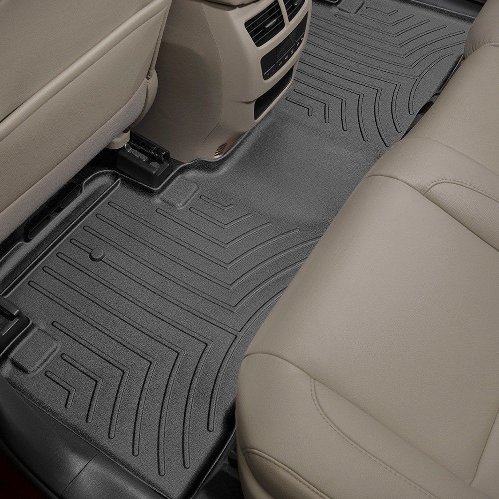 Weathertech® • 445762 • FloorLiner • Molded Floor Liners • Black • Second Row