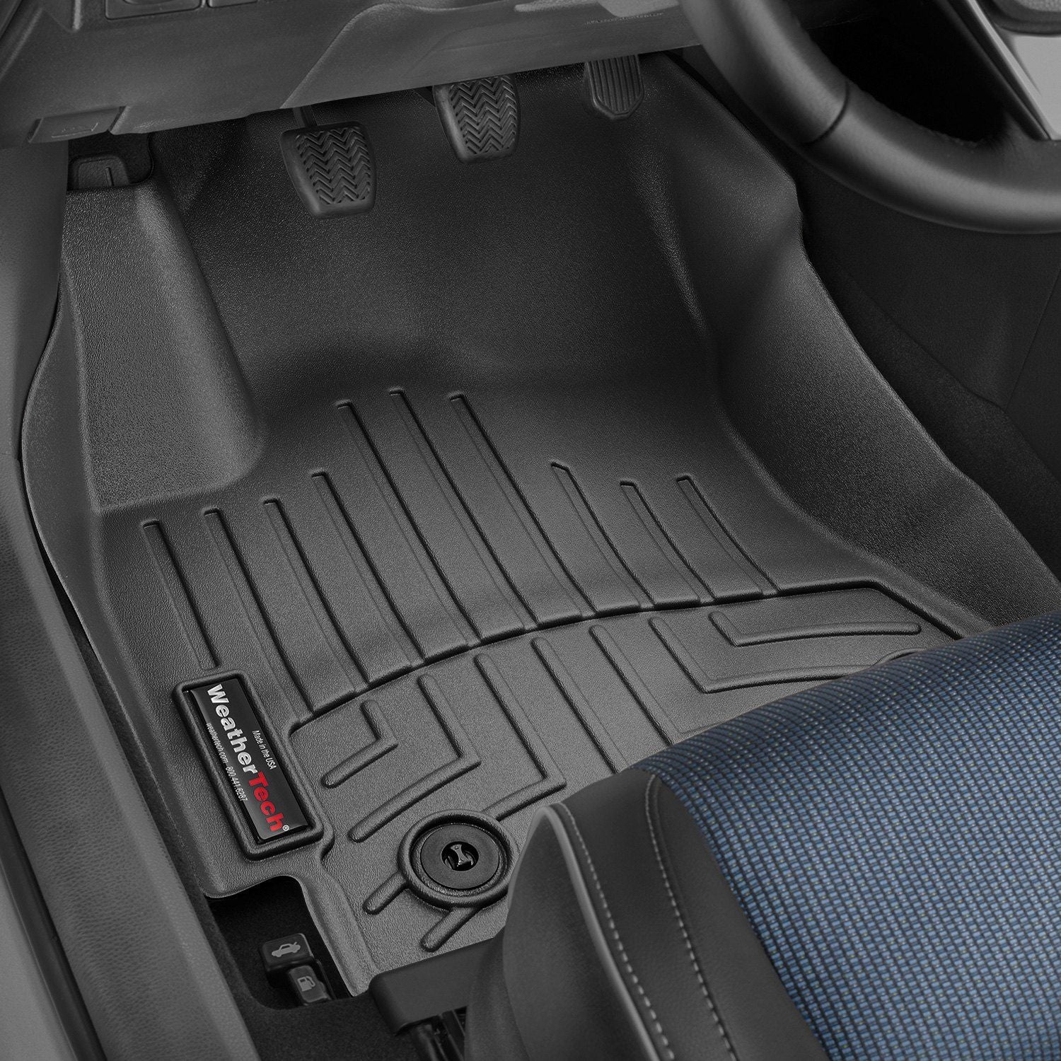 Weathertech® • 445941 • FloorLiner • Molded Floor Liners • Black • First Row