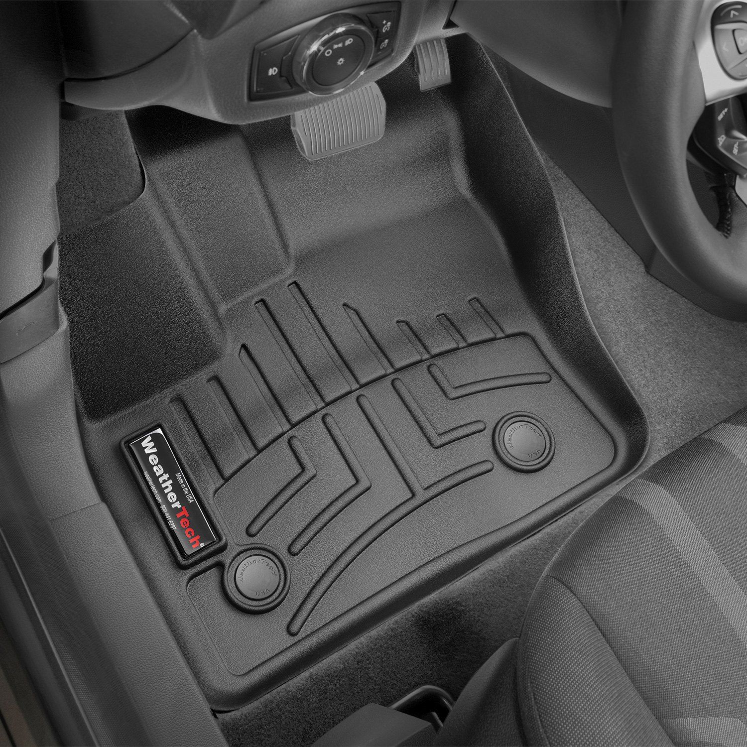 Weathertech® • 445991 • FloorLiner • Molded Floor Liners • Black • First Row