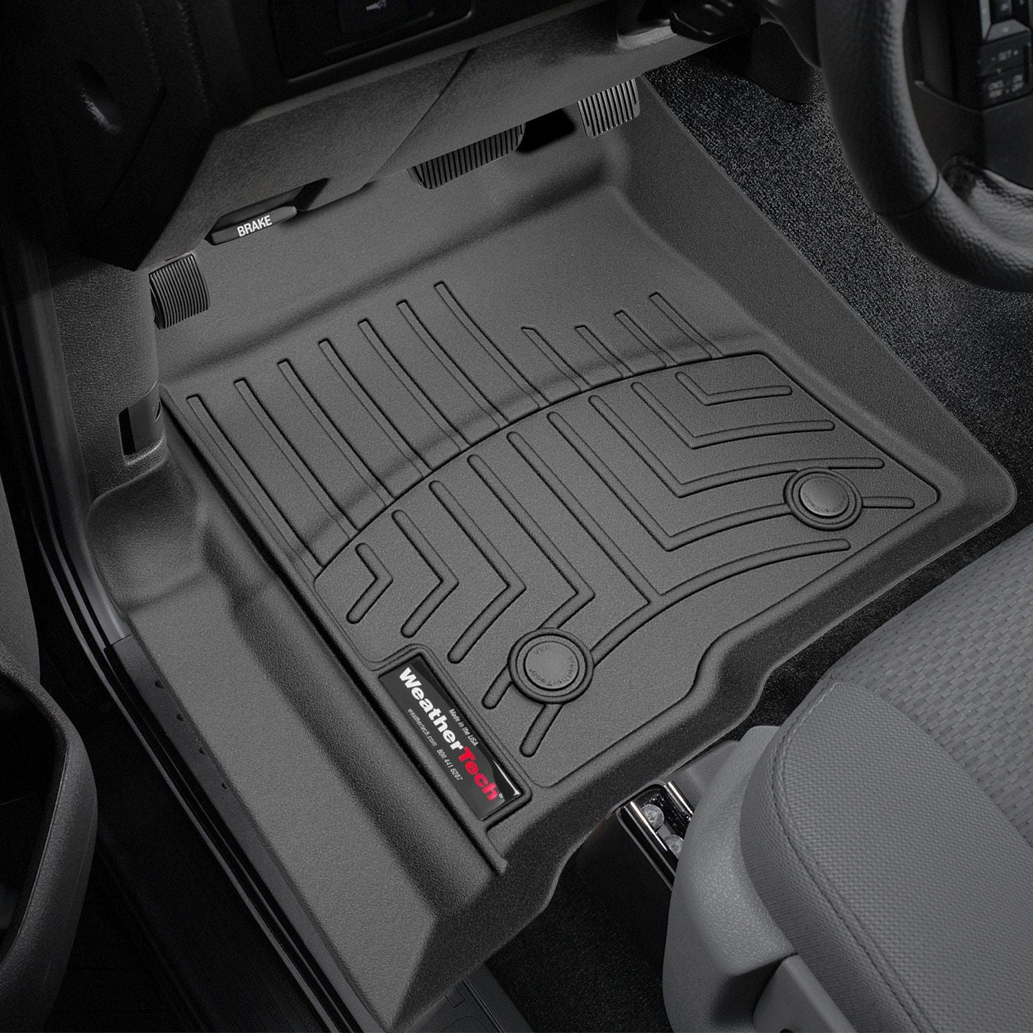 Weathertech® • 446111 • FloorLiner • Molded Floor Liners • Black • First Row