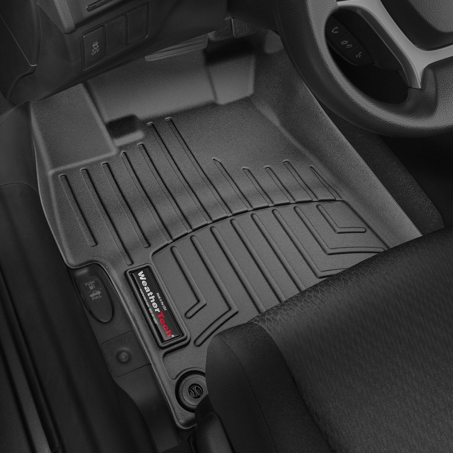 Weathertech® • 446521 • FloorLiner • Molded Floor Liners • Black • First Row