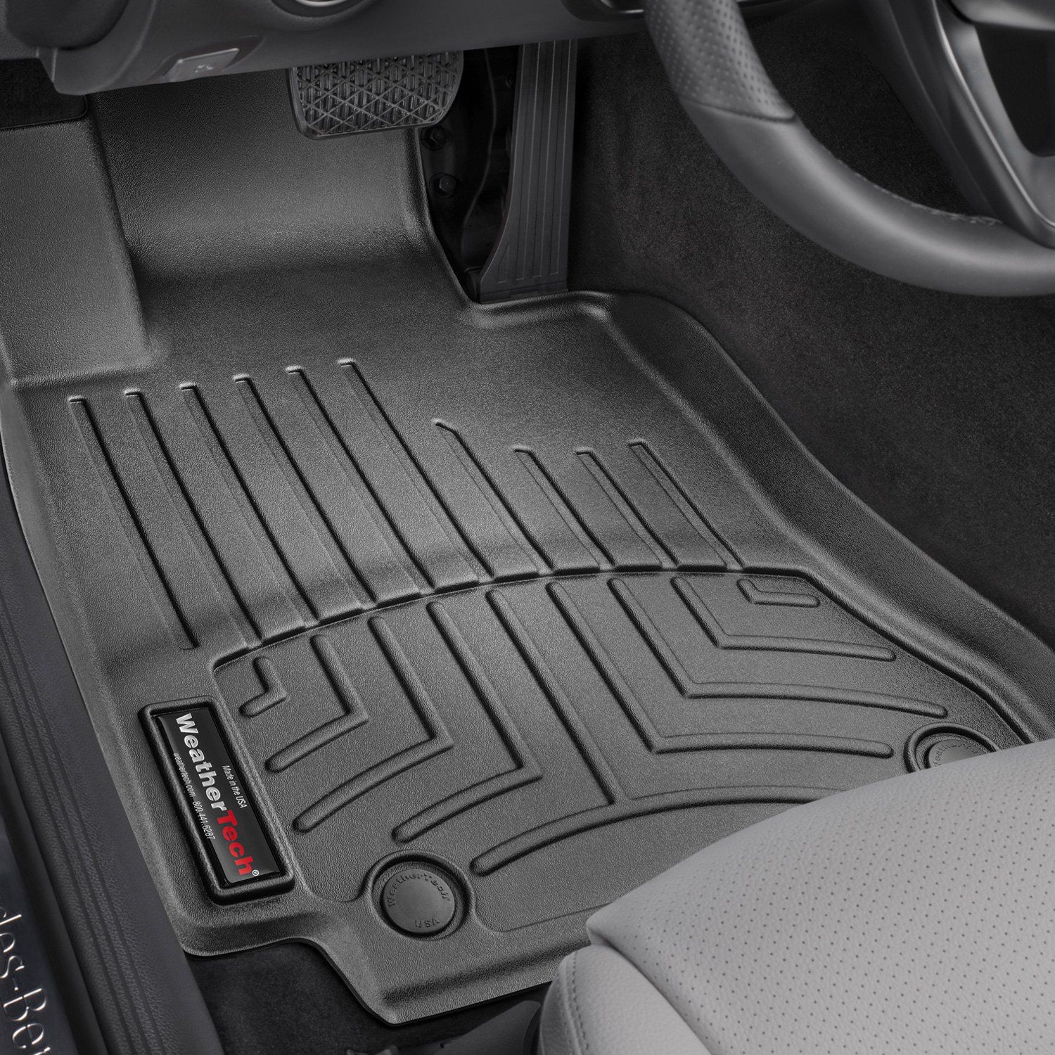 Weathertech® • 446761 • FloorLiner • Molded Floor Liners • Black • First Row