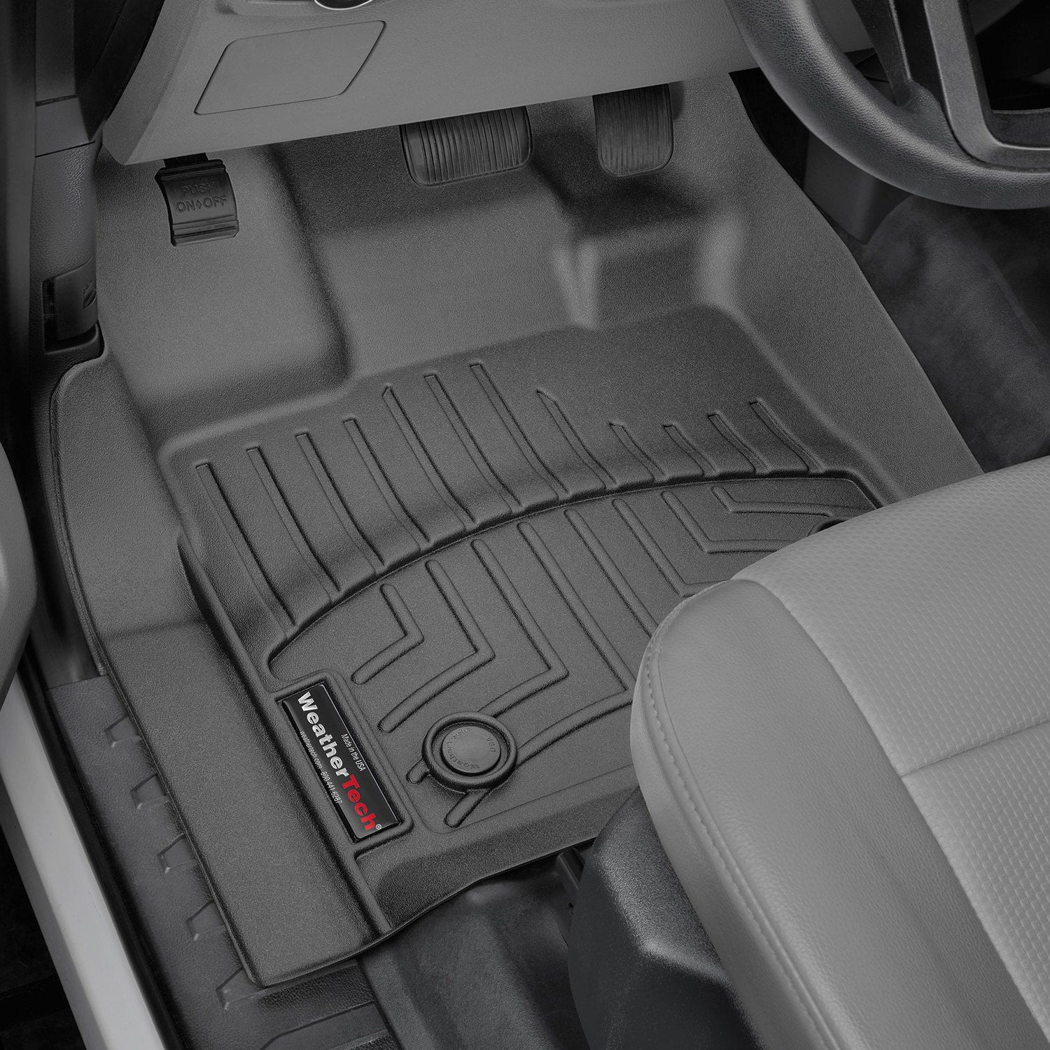 Weathertech® • 446971V • FloorLiner • Molded Floor Liners • Black • First Row