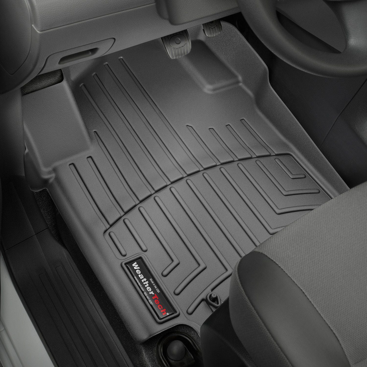 Weathertech® • 447211 • FloorLiner • Molded Floor Liners • Black • First Row