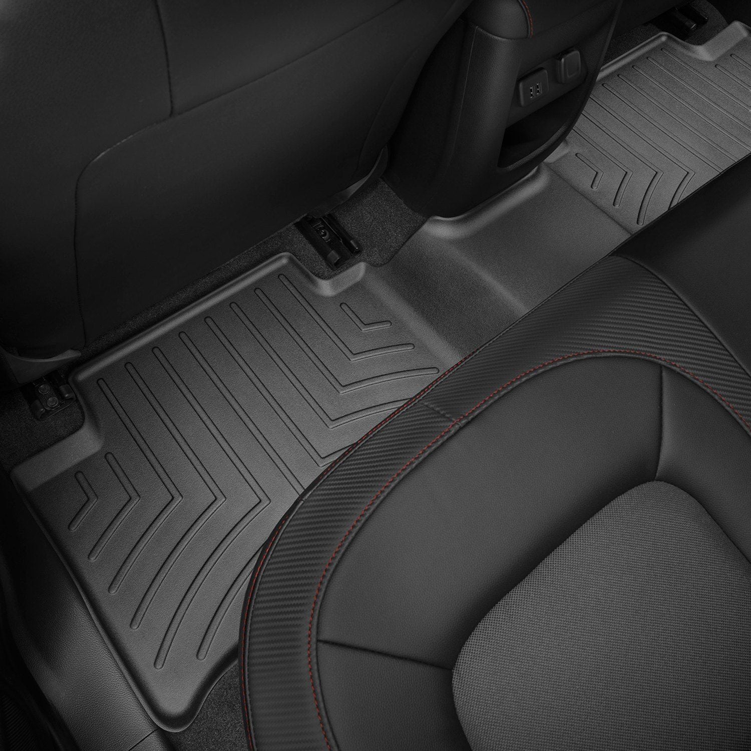 Weathertech® • 445152 • FloorLiner • Molded Floor Liners • Black • Second Row