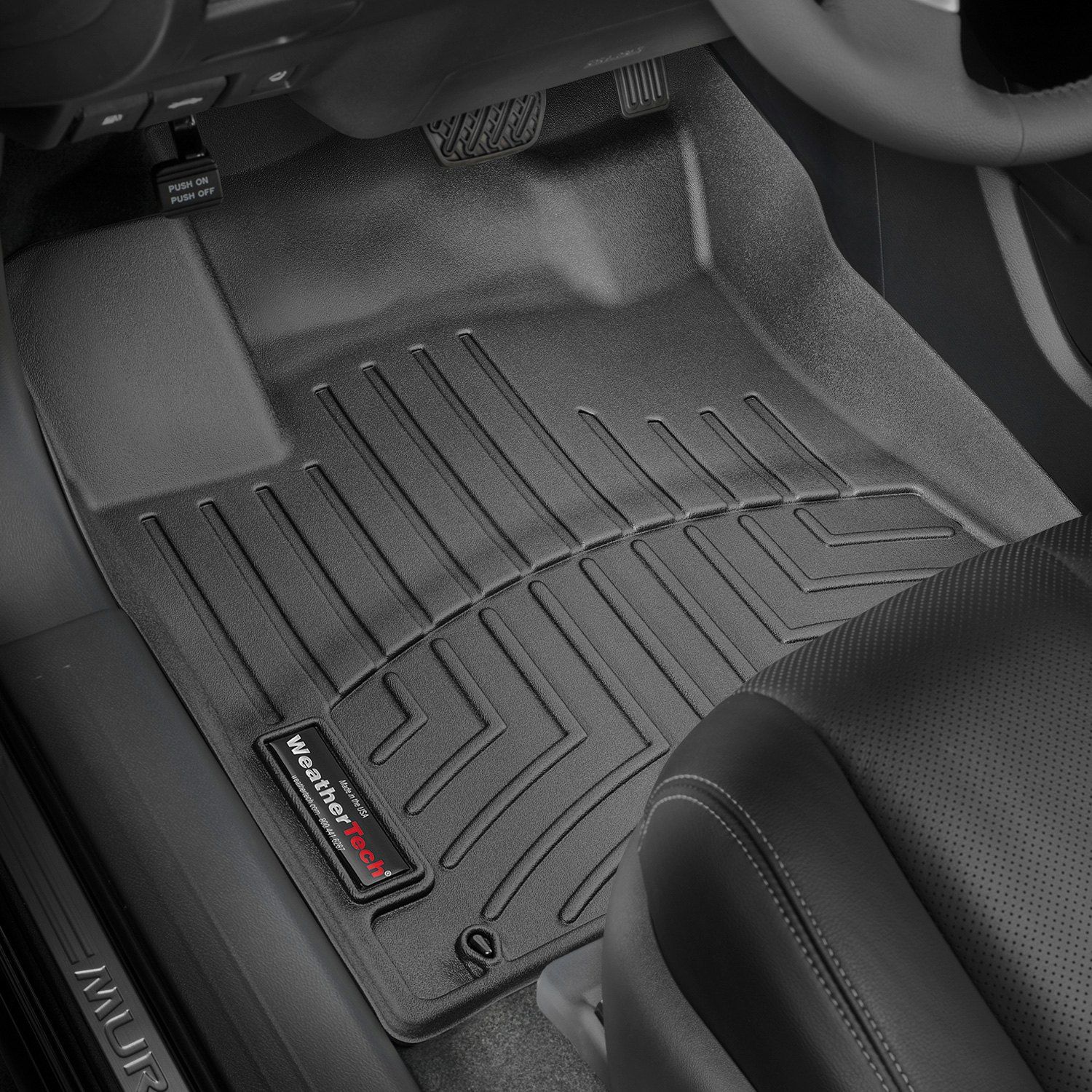 Weathertech® • 447561 • FloorLiner • Molded Floor Liners • Black • First Row