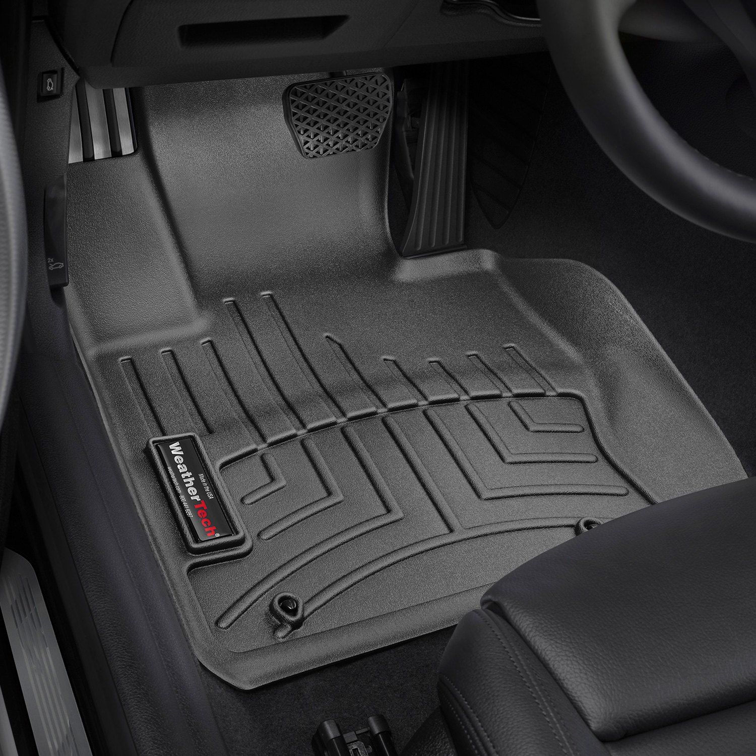 Weathertech® • 448251 • FloorLiner • Molded Floor Liners • Black • First Row