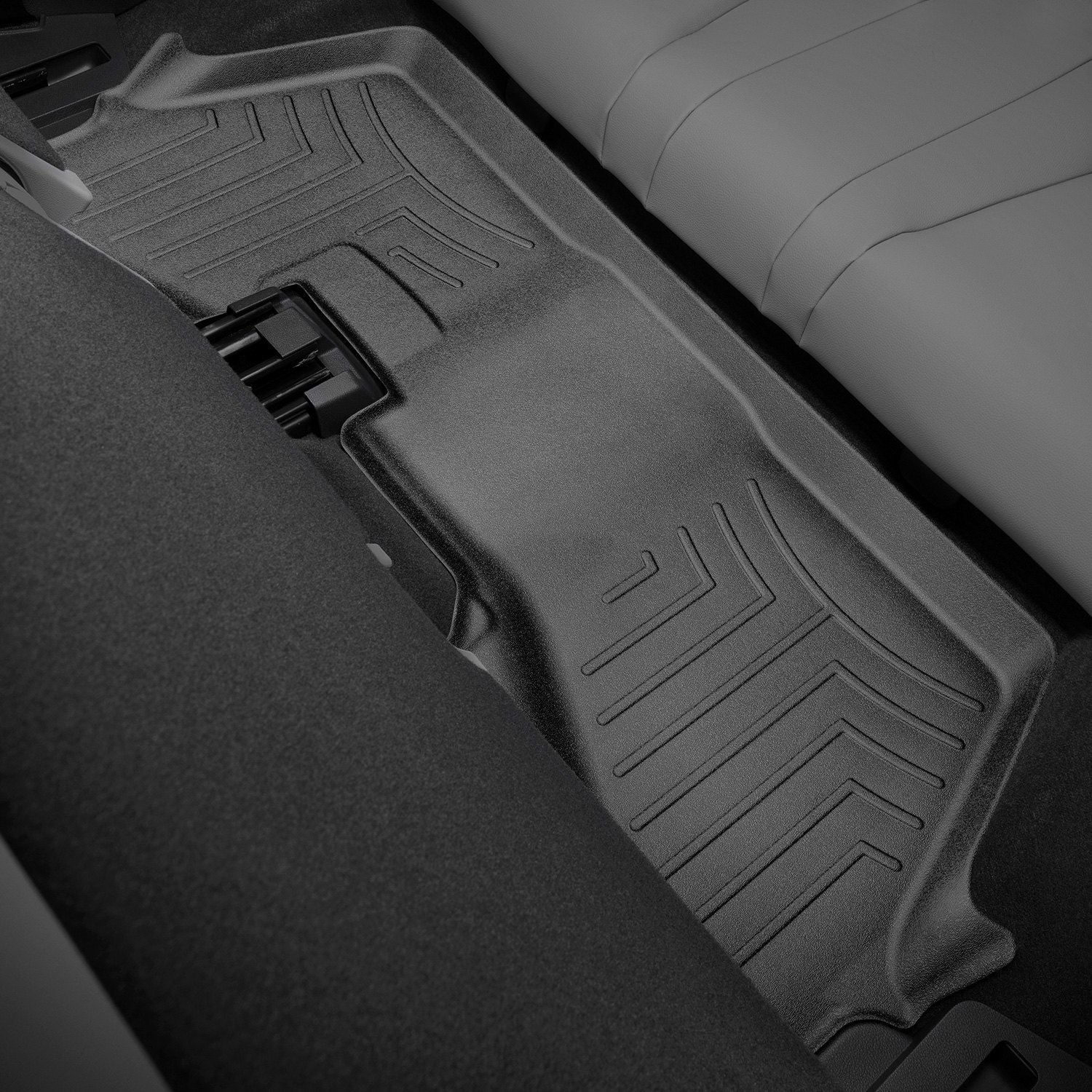 Weathertech® • 448393 • FloorLiner • Molded Floor Liners • Black • Third Row • Honda Pilot 16-22