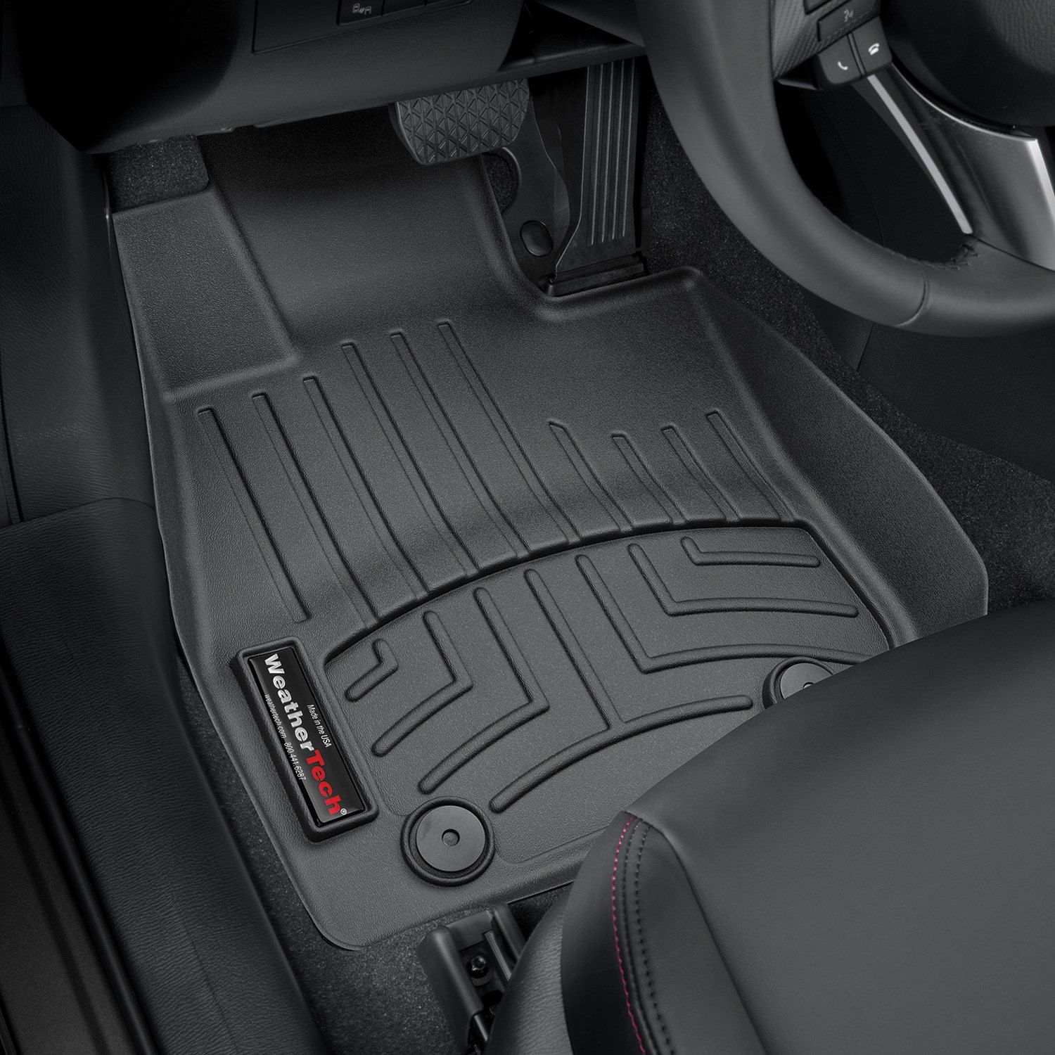 Weathertech® • 448481 • FloorLiner • Molded Floor Liners • Black • First Row