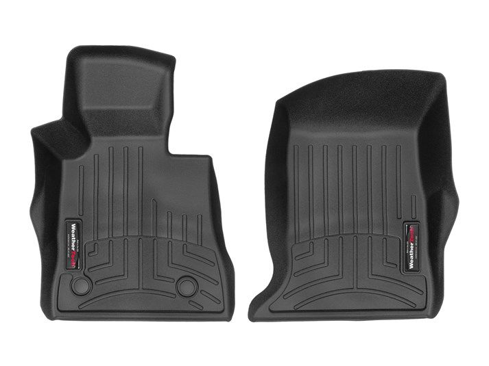 Weathertech® • 449011 • FloorLiner • Molded Floor Liners • Black • Front • Chevrolet Camaro 16-23