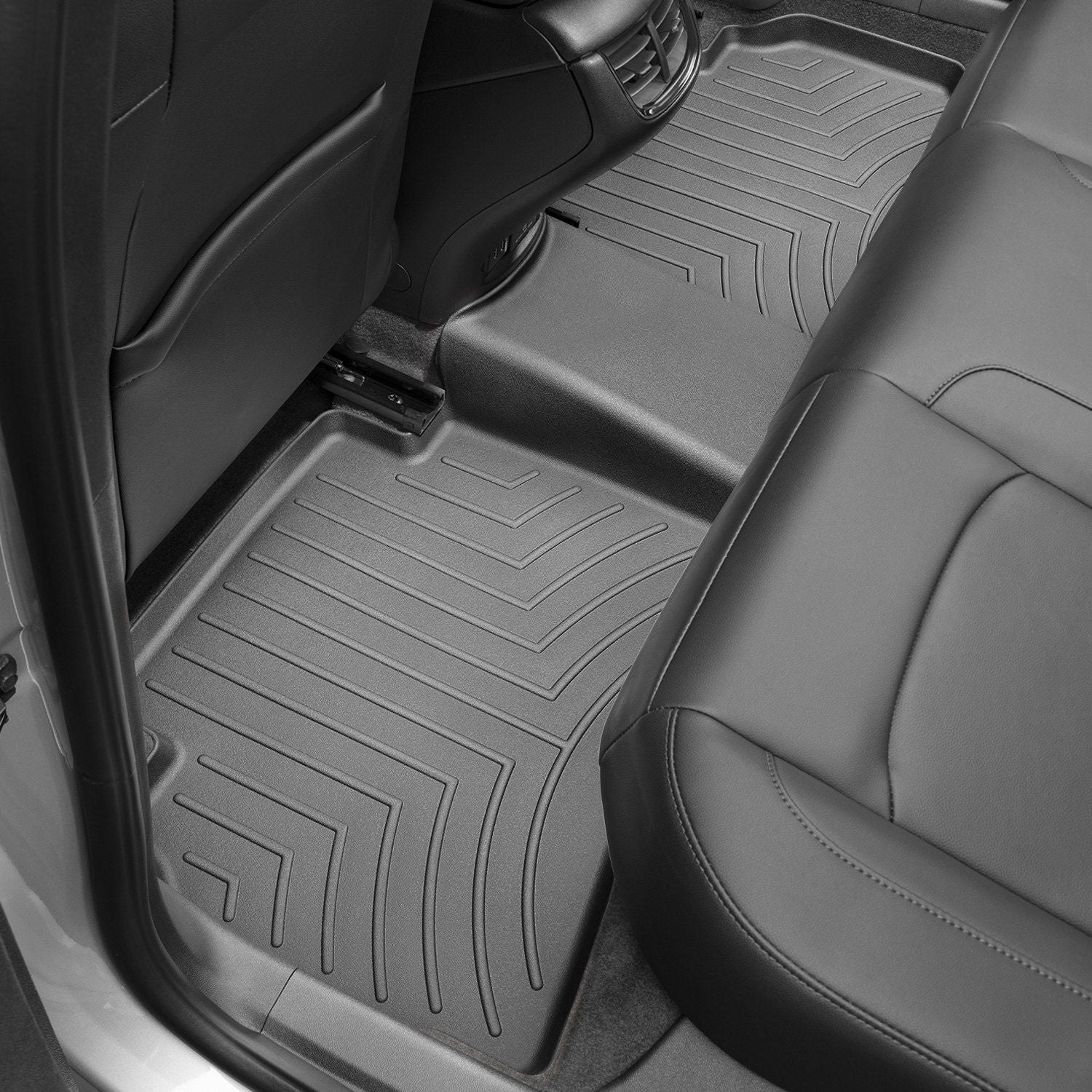 Weathertech® • 449032 • FloorLiner • Molded Floor Liners • Black • Second Row • Chevrolet Malibu 16-22