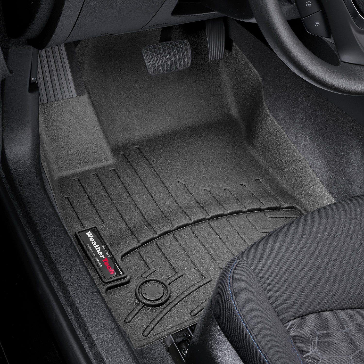 Weathertech® • 449381 • FloorLiner • Molded Floor Liners • Black • First Row