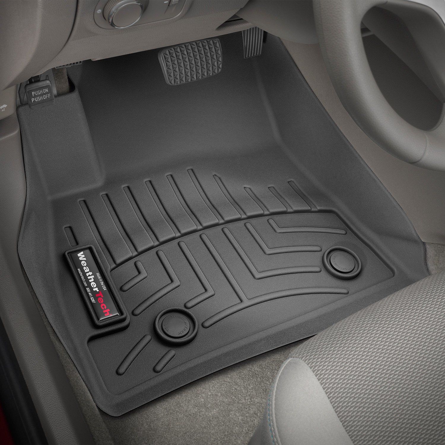 Weathertech® • 449401 • FloorLiner • Molded Floor Liners • Black • First Row