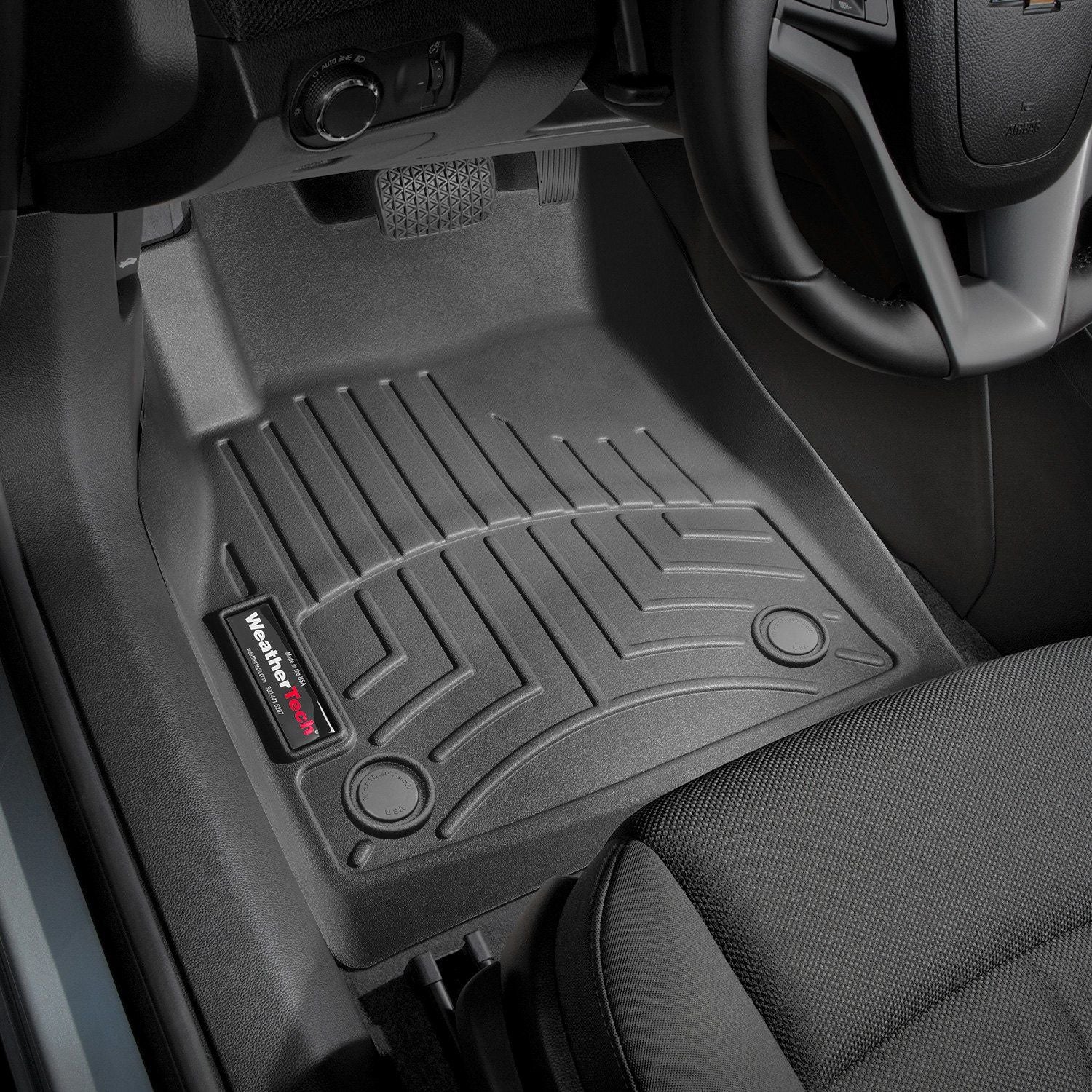 Weathertech® • 449961 • FloorLiner • Molded Floor Liners • Black • First Row