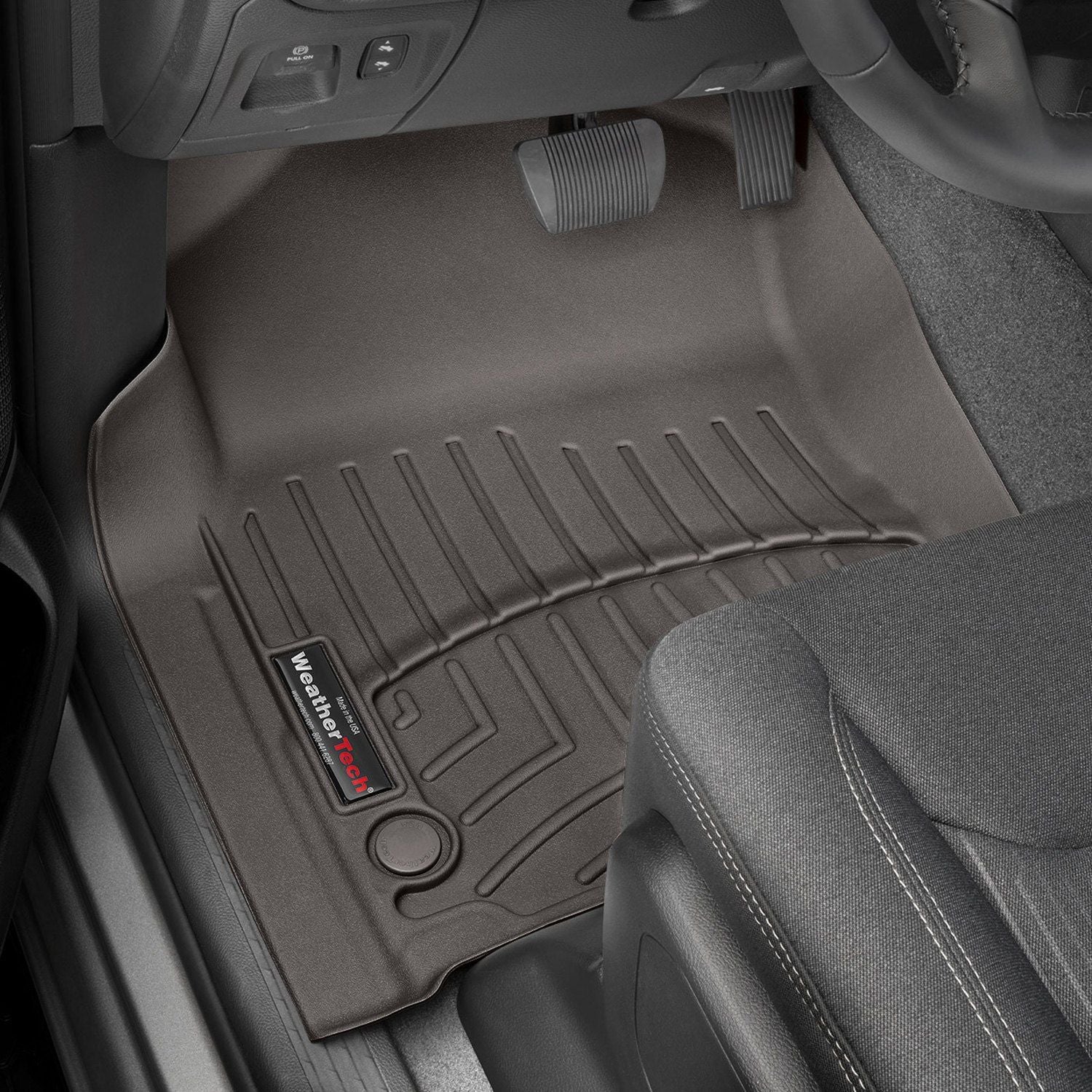 Weathertech® • 4714281 • FloorLiner • Molded Floor Liners • Cocoa • First Row • Ram 1500 19-22