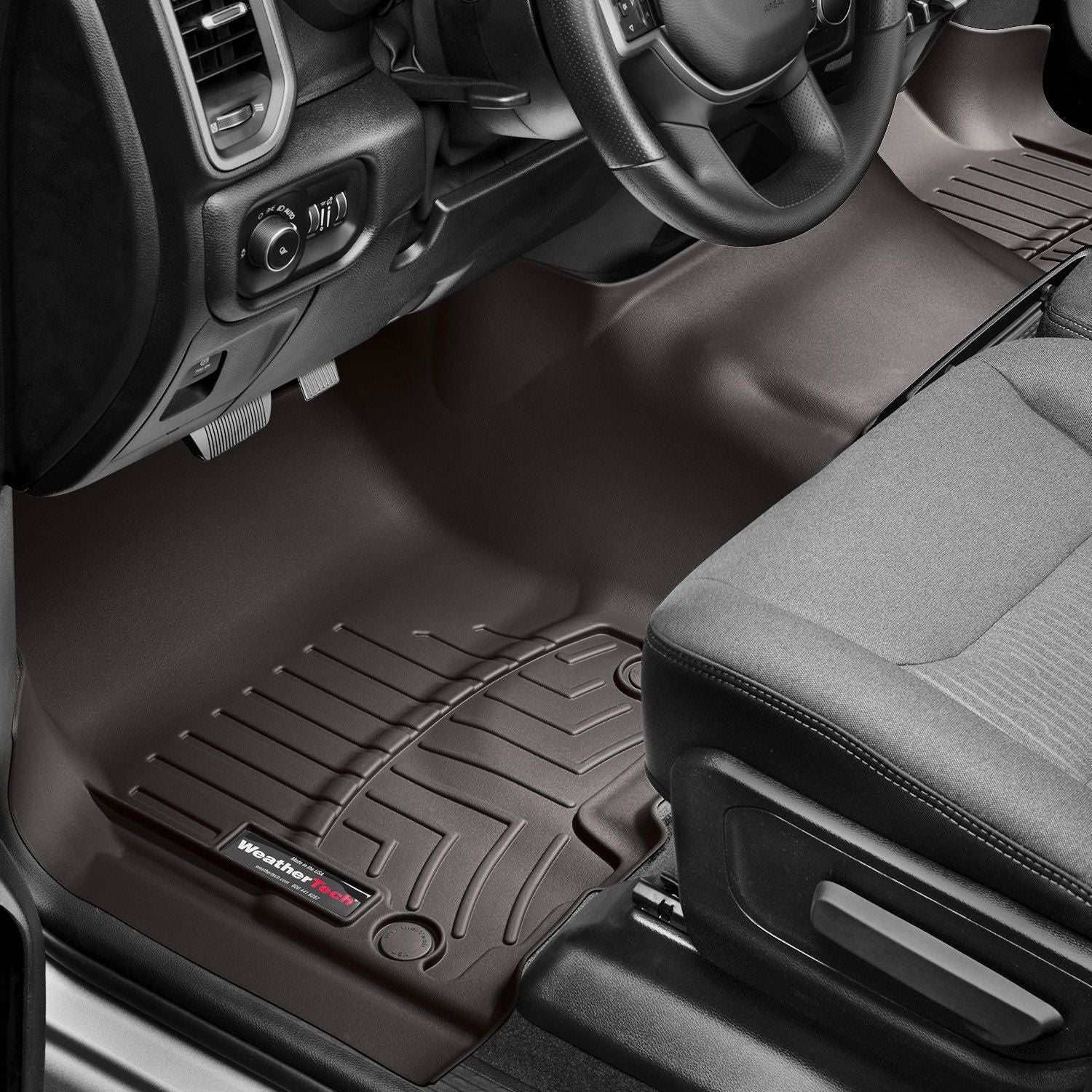 Weathertech® • 4413381 • FloorLiner • Molded Floor Liners • Black • First Row