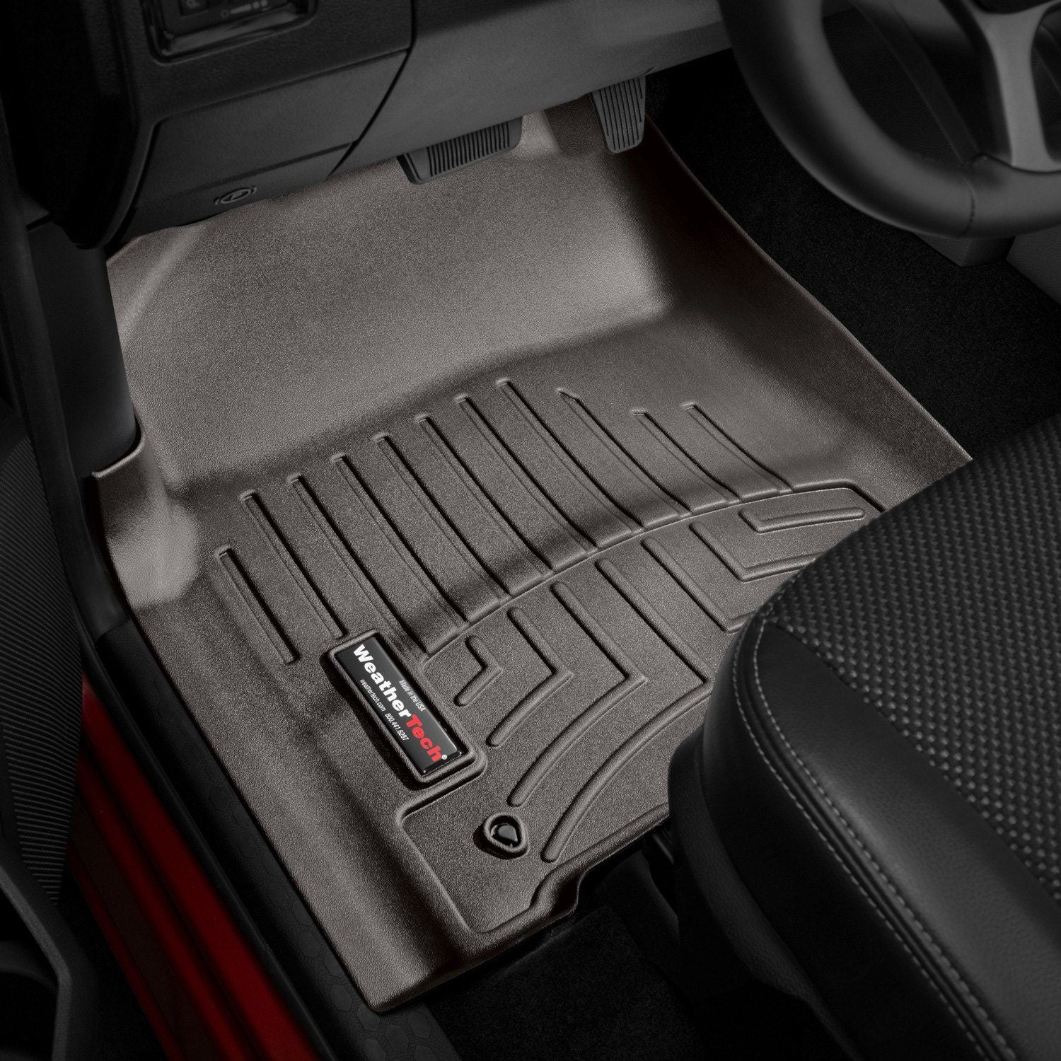 Weathertech® • 474781 • FloorLiner • Molded Floor Liners • Cocoa • First Row • Ram 1500 Classic 19-22