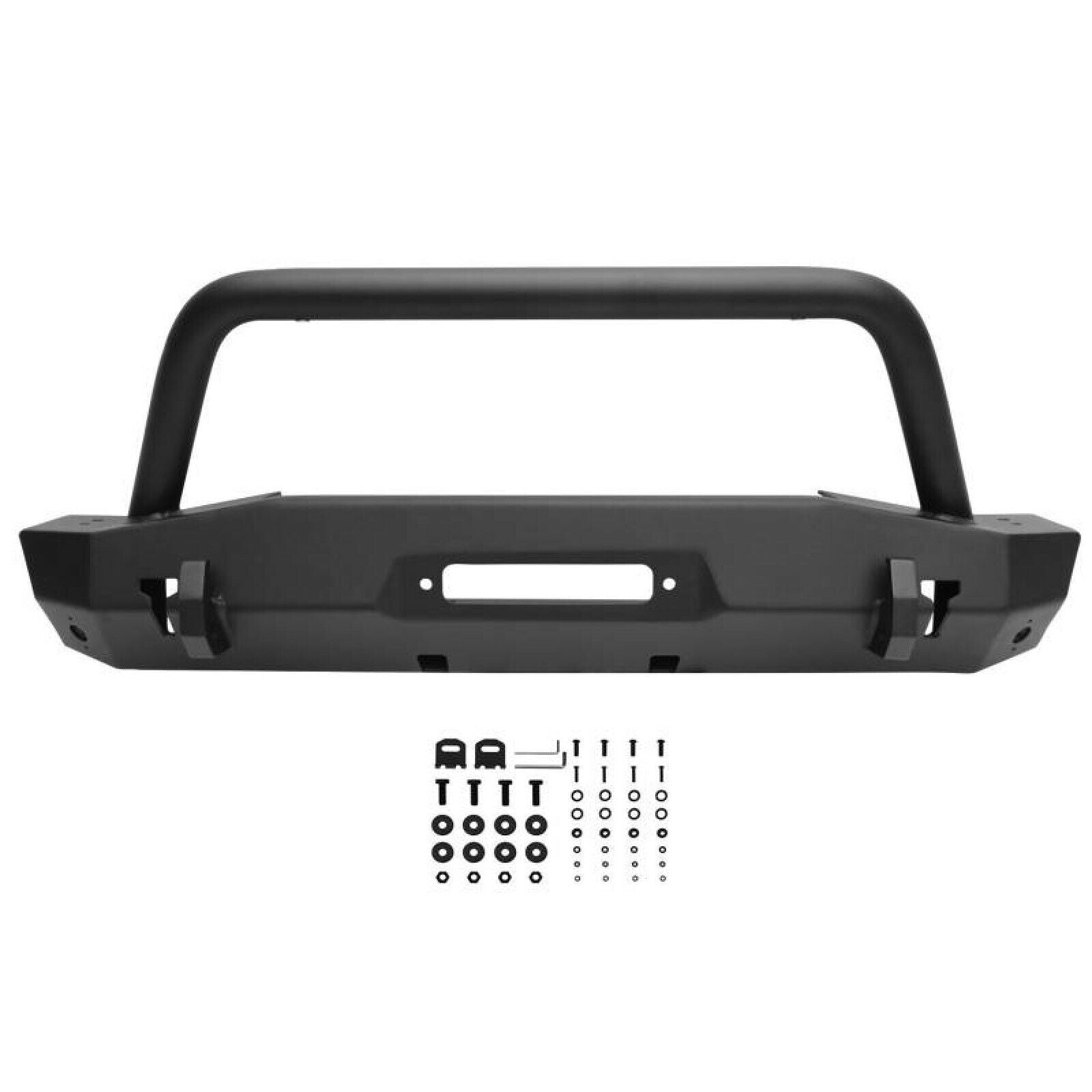 Westin 59-80075 - WJ2 Stubby Front Bumper w/BullBar Wrangler JL18-22,Gladiator 20-22