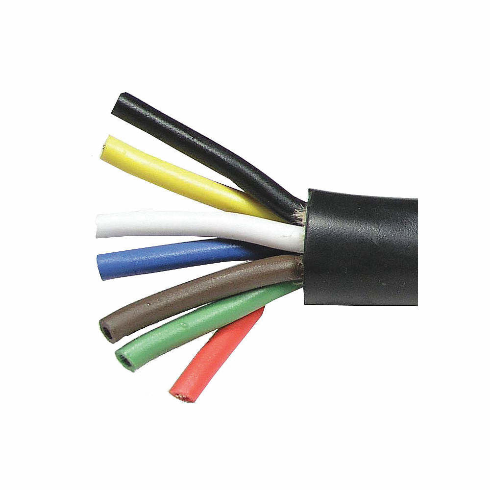 RT RT1055-100 - Wire Trailer Cable 12/6-10/1 of 100 Feet White, Black, Yellow, Red, Green, Brown, Blue